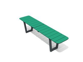 Bancă din materiale reciclate pentru loc de joacă - BGL-6034 RECYCLED imagine principala