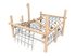 Traseu de aventură mare structură de frânghii din salcâm - BGL-8421 imagine 2